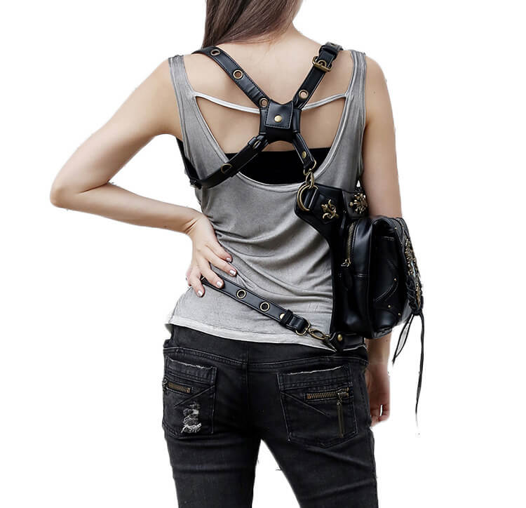 CMX GETFASIONBAGS-Gothic-Waist-Bags-Unisex-Golden-Rivet-Retro-Leather-Thigh-Packs-detail 10