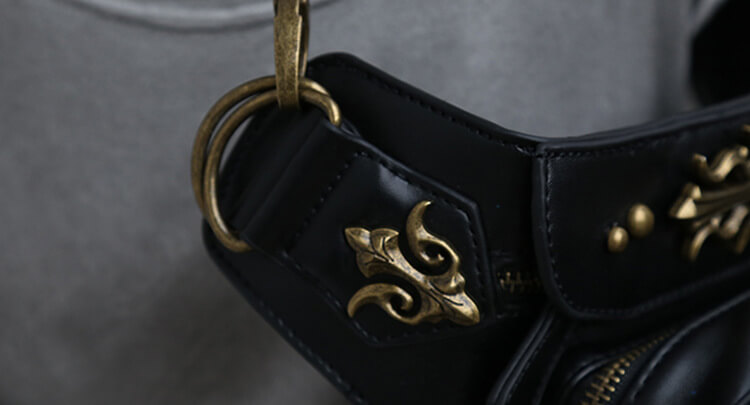 CMX GETFASIONBAGS-Gothic-Waist-Bags-Unisex-Golden-Rivet-Retro-Leather-Thigh-Packs-detail 13