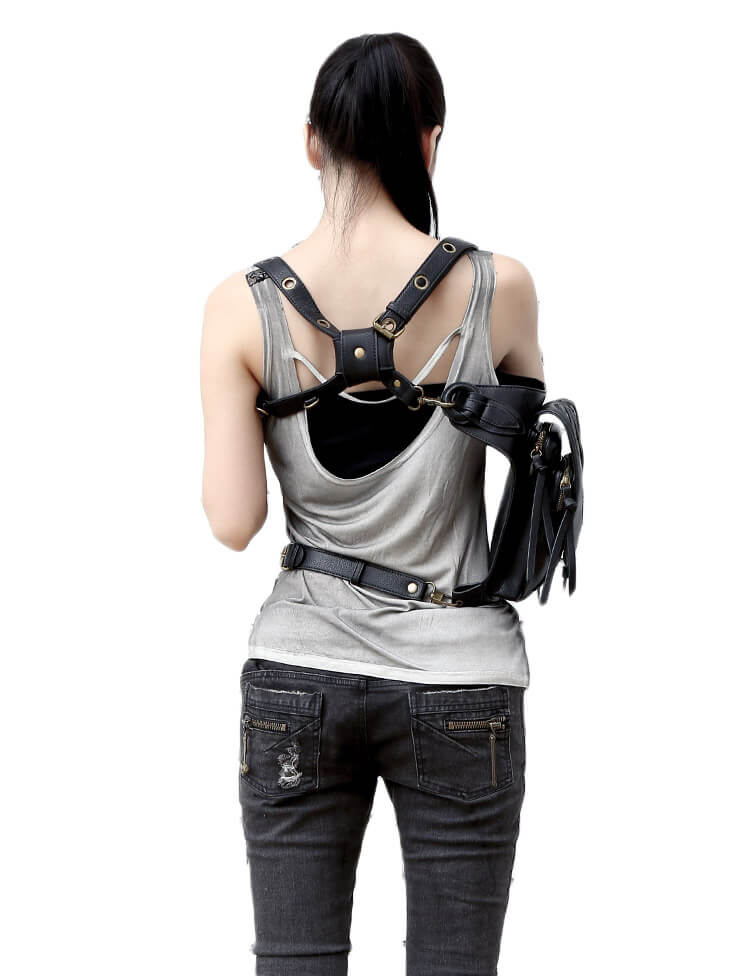 CMX GETFASIONBAGS-Steampunk-Style-Snake-Texture-Waist-Bags 11