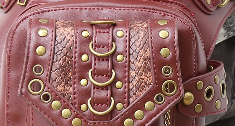 CMX GETFASIONBAGS-Steampunk-Style-Unisex-Waist-Bags-Brown-detail 12