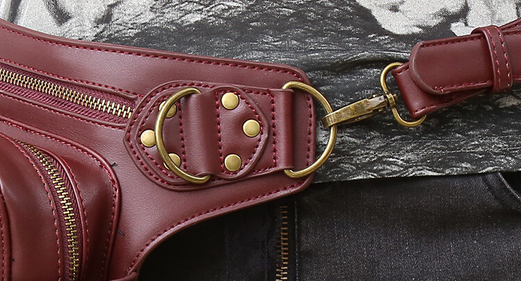 CMX GETFASIONBAGS-Steampunk-Style-Unisex-Waist-Bags-Brown-detail 13