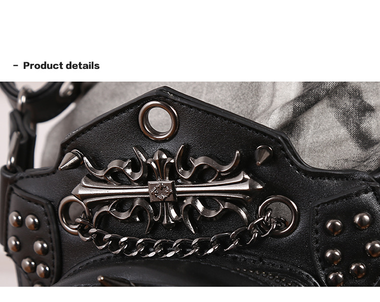CMX GETFASIONBAGS-Steampunk-Waist-Bags-Skull-Leather-HipThigh-Packs-With-Leg-Holster-detail 2