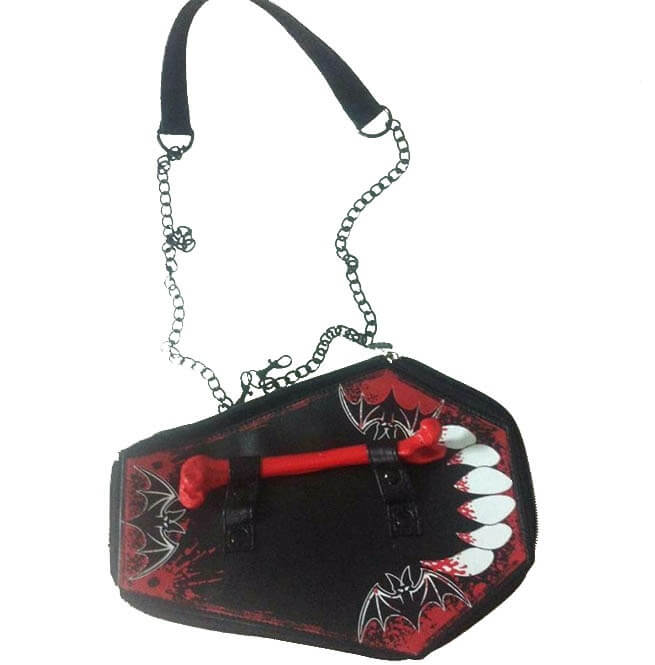 Gothic Harajuku Cosplay Skull Bone Vampire Coffin Bag12