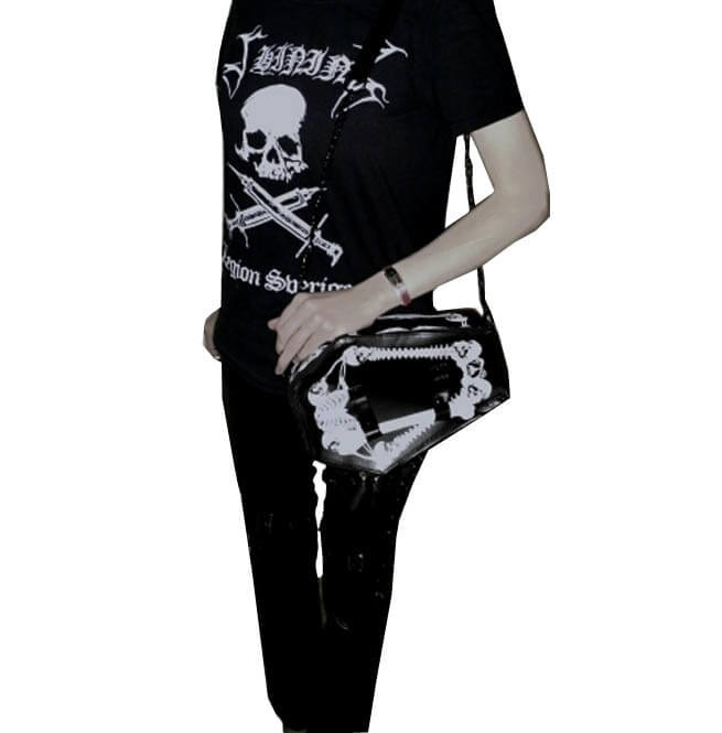 Gothic Harajuku Cosplay Skull Bone Vampire Coffin Bag4