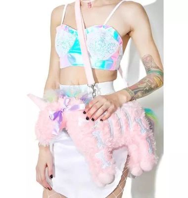 unicorn plush bag detail 1