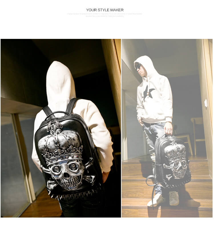 3d-Pu-Leather-Skull-Crown-Backpack-Youth-Fashion-School-Bags-Knapsack-For-Teenage-Boys-Bookbag-Zaino detail 6