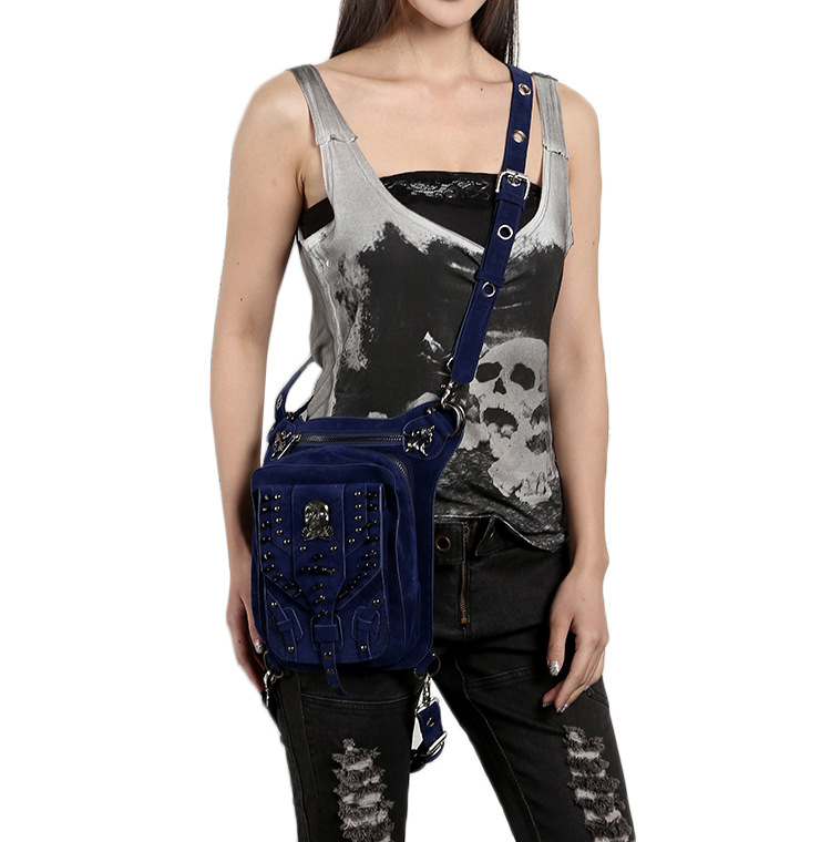 Cmx getfashionbags Blue steampunk skullbag description 1