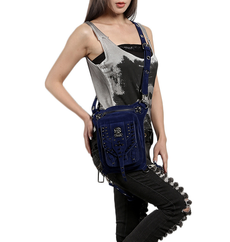 Cmx getfashionbags Blue steampunk skullbag description 2