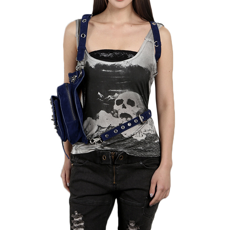 Cmx getfashionbags Blue steampunk skullbag description 8