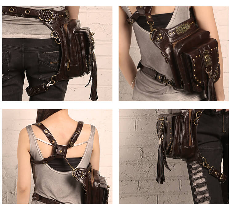 CMX Cool Skull Steampunk waist Bags DETAIL 6