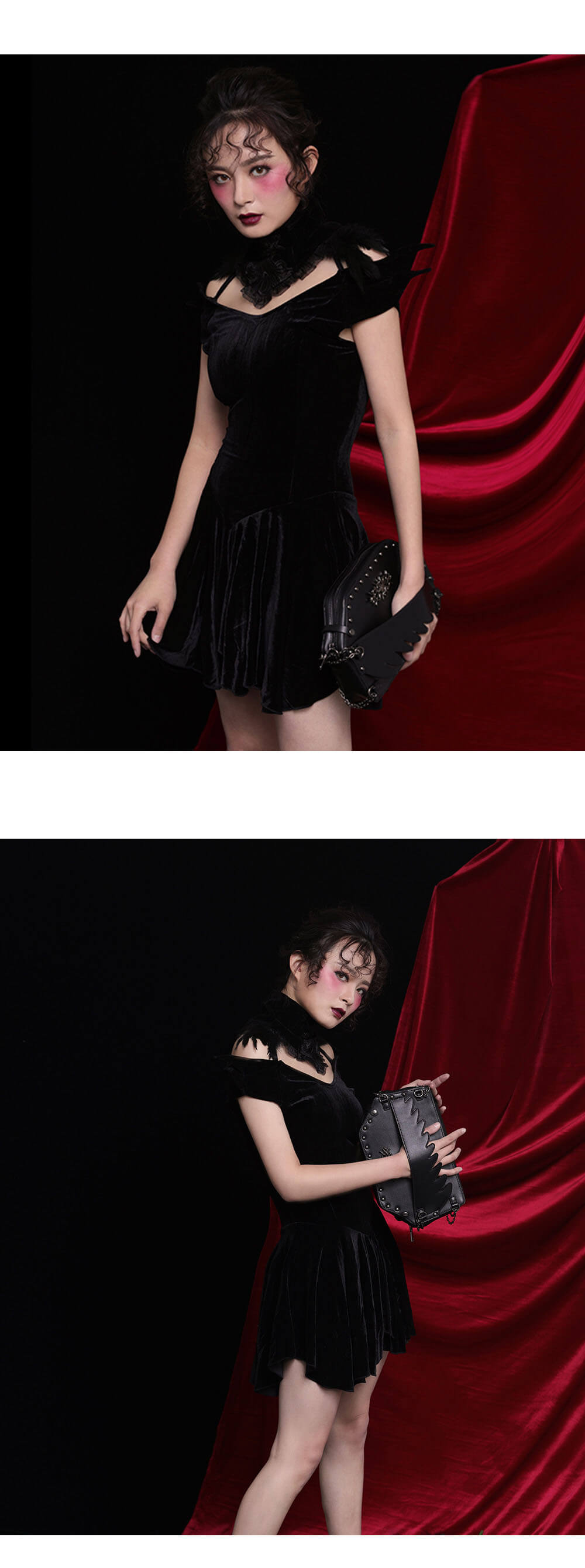 gothic handbags for women with chains 7