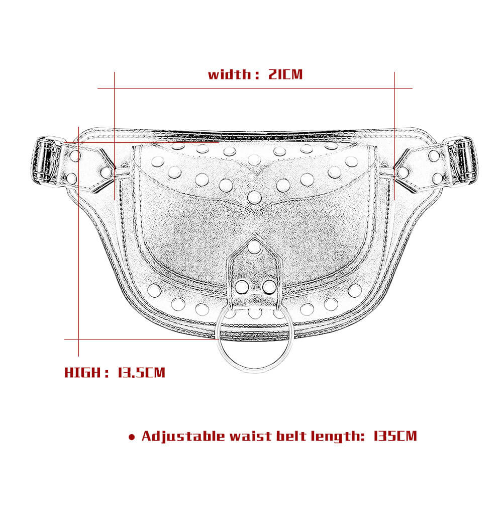 black steampunk waist bags cheap 2