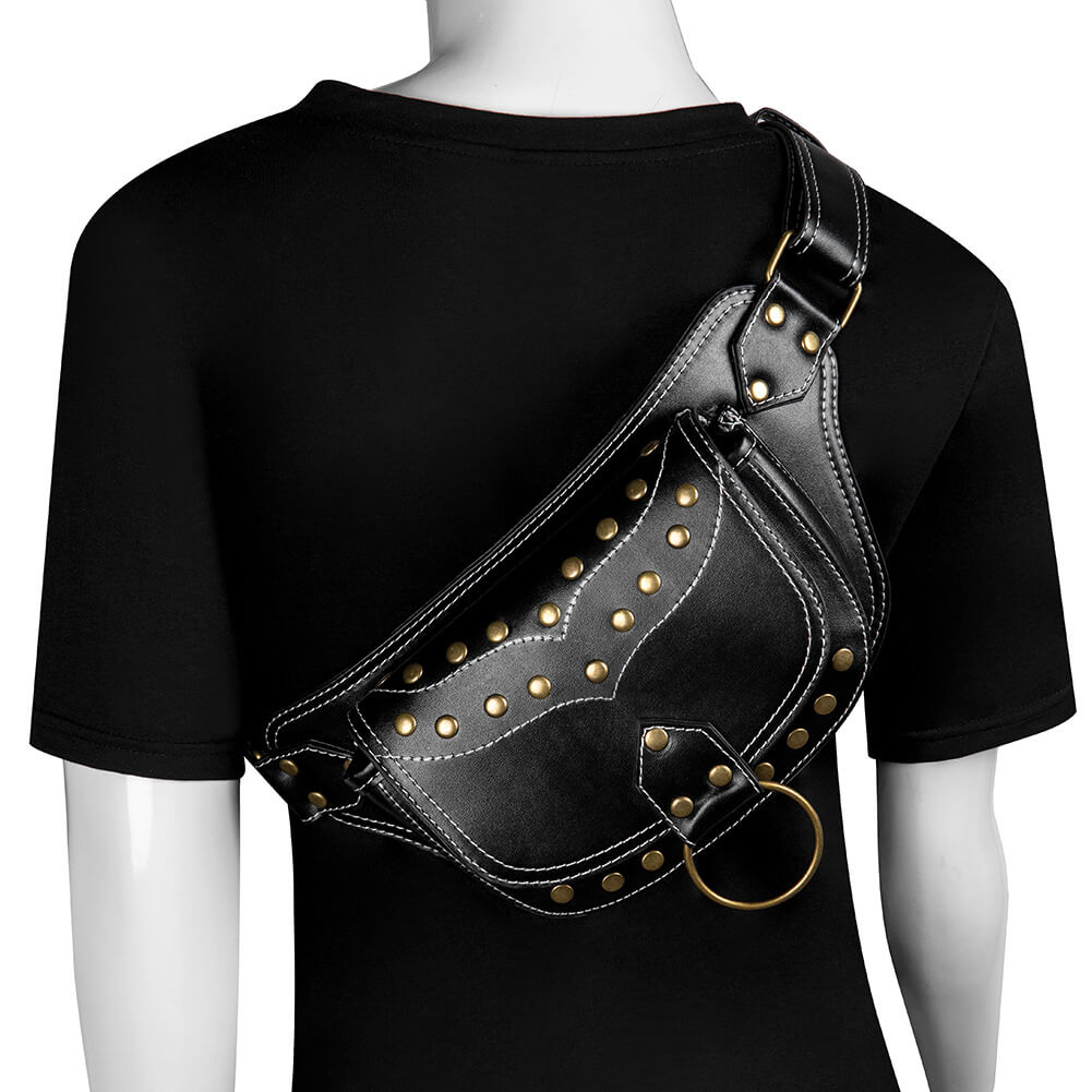 black steapunk waist bags egypt 5
